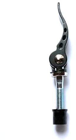 Mehr Farbe 2 St Fahrrad Schnellspanner Quick-Release Sattelklemme M8x55 mm (Schwarz)