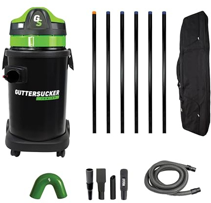 Guttersucker Gutter Cleaning Vacuum System - Guttersucker Junior 6 Pole Package - 9m/30ft Reach.