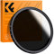 K&F Concept Nano-B Filtro 77mm ND2-400 Variabile Ultrasottili HD (1-9 stops) in Vetro Ottico con Panno in Fibra per obiettivi 77mm