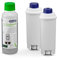 De'Longhi DLSC322 KIT DECALCIFICANTE + FILTRO ADDOLCITORE composto da 2 Filtri Addolcitore Acqua + Decalcificante Naturale 200 ml, MADE IN ITALY, Per Macchine da caffè Automatiche