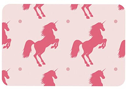 Multifunktionale Schreibtischunterlage, 45,7 x 71,1 cm, schönes rosa Einhorn mit doppeltem Verwendungszweck, Schreibtischunterlage für Büro/Zuhause