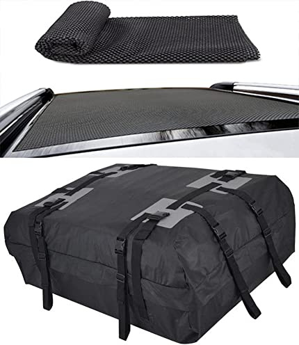 Auto Dach Gepäckträgertasche,Asudaro Auto Dachbox 15 Kubikfuß Faltbare Auto Dachkoffer Gepäckbox Wasserdicht Dachkoffer Aufbewahrungsbox Gepäcktasch für Reisen und Gepäcktransport