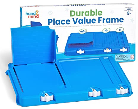 Learning Resources Durable Place Value Frame, Base Ten Frames Place Value Blocks, Maths Manipulatives, Base 10, Plastic Base Ten Blocks Frame, Maths Classroom Supplies, Ages 5+