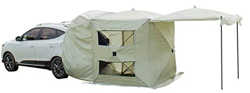 SUYUDD Auto-Markise, Sonnenschutz, Camping, SUV-Heckzelt, tragbares, wasserdichtes Dachzelt, Auto-Überdachung für SUV, Minivan, Schrägheck, Camping, Outdoor-Reisen