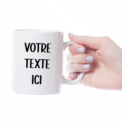 Mug personnalisé avec votre texte - La chouette mauve