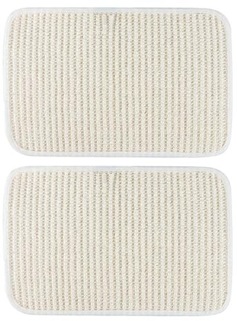 Katze Kratzbrett Sofa Bettfüße Kratzmatte Sisal Katzenkratzmatte Kratzschutz Kratzteppich Klatzenkratzbretter mit Spirale Nägel Kratzbretter rutschfest Sisalmatte Krallen Pflege für Haustire