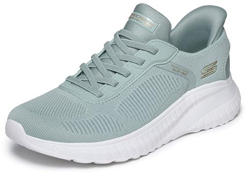 Skechers Bobs Squad Chaos nuvarande museSneaker för kvinnor, Salvia textil, 39.5 EU