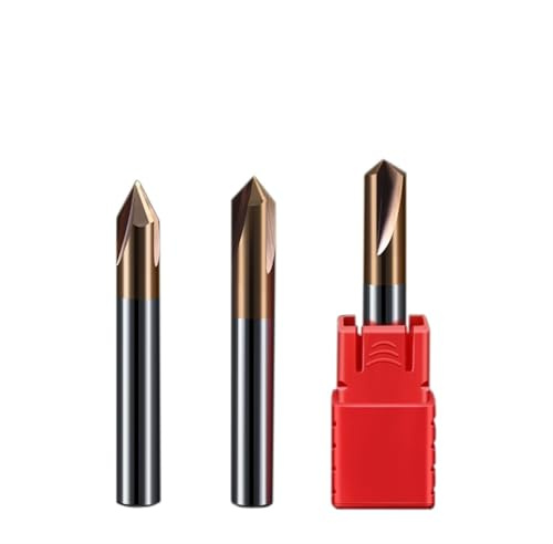 CNC-Senkbohrer aus Wolfram-Vollhartmetall HRC55, Fasenfräser for Stahl, 60, 90, 120 Grad, Entgratungsfräser, 1 Stück(20mm(60 Degree))