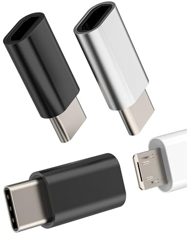 Adaptateur Micro USB Vers USB C Mâle(Lot de 3)pour IPhone 16 15 Pro Max Compatible Avec Samsung Pour IPad Pour Apple Type C Connecteur Câble Convertisseur MicroUSB Femelle Adaptateurs Compact Tablette