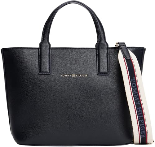 Tommy Hilfiger Damen Tote Bag Tasche Logotape Mini Klein, Blau (Space Blue Corp), Einheitsgröße