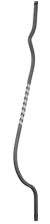 shivler Zaunelemente Gartentor Metallzaun Zäune Zaundekoration Zaunpfosten Balkonverkleidung Set Verschiedene Muster (920x135mm - 04.075/5 Stück)