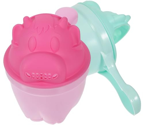 2 Stück Shampoo Spülbecher für Haare, Babyparty Zubehör | Leicht, Bruchfest und Tragbar, PP und Tpe, Cartoon Form, Kreatives Design für Kinder