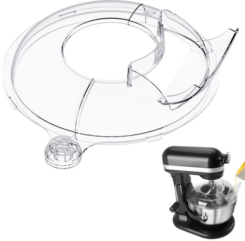 Pouring Shield for KitchenAid 6-7 Qt Bowl Lift Mixer,Fit for Stainless Steel Bowls (Only),Food Grade Pouring Shield Mixers Bowl Cover Splash Guard for Kitchen aid Accessories and Attachments,Upgraded