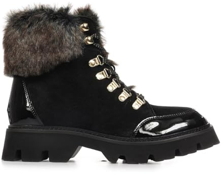 LES TROPEZIENNES PAR M. BELARBI Femme Zamy Chaussures Ville Bottes DE Neige, Noir, 38 EU