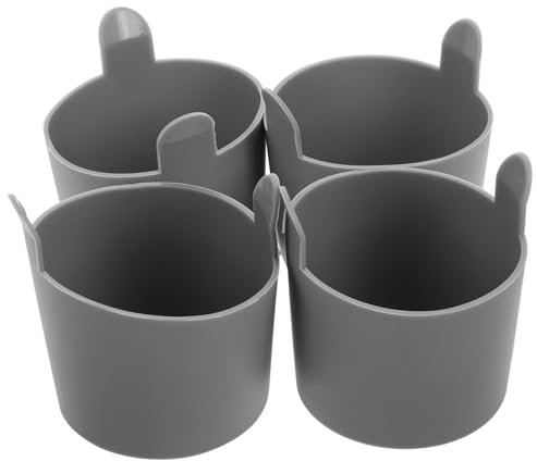 Housoutil 4pezzi Stampi in Silicone Per Uova Friggitrice Ad Aria Multifunzione Non Stick Adatti Per Poached Eggs Muffin e Dessert Facili Da Pulire in Lavastoviglie e Salvaspazio