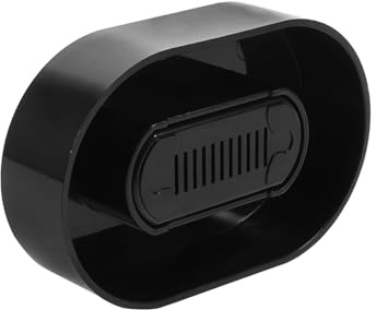 DECORNIJIA Pulitore per Rasoi Elettrici Portatile, Pulizia, Design Smontabile, per Uomini in Viaggio e Cura del Rasoio, Plastico Nero Manuale