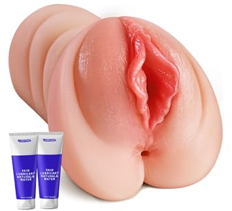 Kismloit Realistic 5D Male Masturbator, Soft Elastic Material Pocket Pussy Male Sex Toys, Realistic Texture Masterubaters for Penis Stimulation Adult Mens Sex Toy, Fleshliglt Couples Men Sex Toy