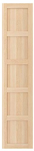 BERGSBO - Porta con cerniere, 50 x 229 cm, effetto rovere tinto bianco