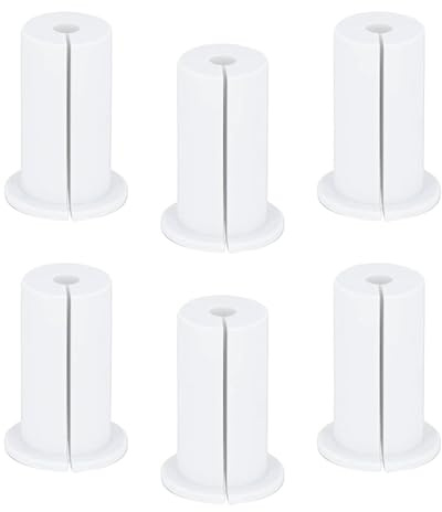 6Pcs Mobili Muro Foro Boccola Passacavi Gestione Filo Organizzatori Passare In Gomma Fori Passanti Copertura Mobili Parete Foro Boccola Passacavo