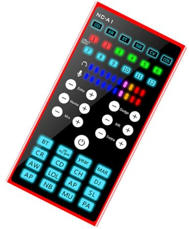 Warmhm Carte Externe Compacte pour Smartphone avec Double Dsp de Réduction de Bruit Mixage Audio Pratique pour Streaming et Diffusion Compatible Téléphone et Pc Installation Facile et