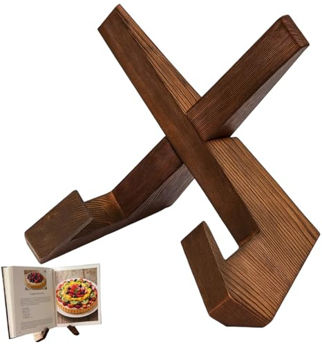 PDirat Tellerständer, Tellerhalter aus Holz, Stilvolles Display für Teller und Kunstwerke, Ideal zum Präsentieren von Fotos und Büchern, Maße 12,5 x 23 x 1,8 cm