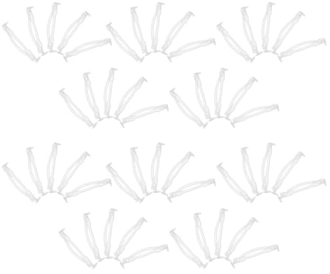 Beaupretty 50 Poignées de Transport Transparentes en Plastique pour Boîtes en Carton, Poignées à Monter Soi-même pour Cartons D'expédition et Briques de Lait, Robustes et Réutilisables,