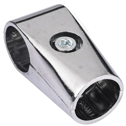 Harilla T Tube Clamp Connector Inner Dia 25 mm Connection Hardware Sturdy Aluminum Two Way Joint for Handrail Structural Scaffold