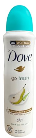 Dove Lot de 6 déodorants pour femmes – Go Fresh Pear & Aloe Vera – Lot de 6 (6 x 150 ml)