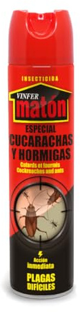 VINFERMATÓN - Insecticida Matón Cucas Cucarachas y Hormigas Instantáneo 300ml