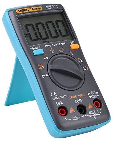 AN8002 - Multímetro digital True-RMS que autorregula los cuentos del medidor de corriente AC/DCOhm 6000