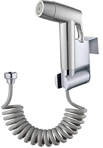 DQZSY Handbrause für Bidet-Toilette, Badezimmer, mit Federschlauch, Wandhalterungs-Set, Closestool, Hockpfanne, Wasserblume, Bodenreinigungstuch, Windel für Badezimmer-Hygiene