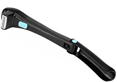 SH-RuiDu Back Hair Shaver, Mens Electric Do-it-Yourself Long Handle Back Hair Shaver, 180 Degrees Foldable & Cordless Design for Men Shaving Groomer Trimmer