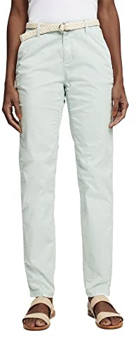 Esprit Damen 042EE1B301 Hose, Dusty Green, 32W/30L