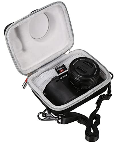 FBLFOBELI - Portable Hard EVA Carrying Case for Sony Alpha A6000/A6400/A6600/A6100/A5100 Mirrorless Digital Camera (Case Only)