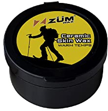 ZUMWax Ski Snowboard Ceramic Non Fluoro Skin Wax (Rub-On) Prevents Icing Awesome Glide (Warm Temps)