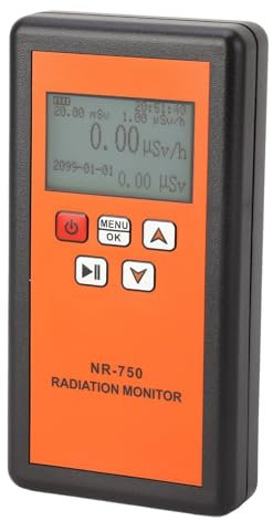 Contador Geiger, Contador Geiger Detector de Radiación Nuclear Recargable Dosímetro Portátil Contador Geiger con LCD, Suministros de Protección Radiológica