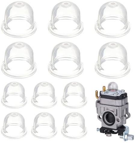 Primer Pumpe, 12 Stück Zündkapsel Primer Pumpe, Große Kraftstoffpumpe Vergaser, Primer Birne Vergaser Ersatzteile Für Rasenmäher, Trimmer, Hecken, Kettensäge
