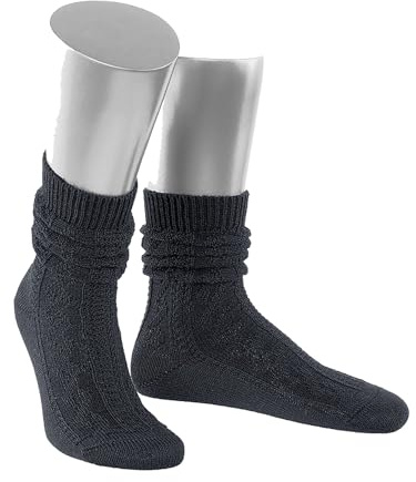 Moschen-Bayern Trachtensocken Herren Socken Lederhose Tracht Trachtenstümpfe Jagdsocken Kurz Anthrazit