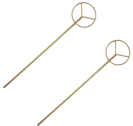 2St Hardware-Rührstab Werkzeuge zum Mischen von Schlamm Farbrührer für Bohrer Rührstab bohren Elektrobohrer Handwerkszeug Mixer Mischer Zementmischmaschine Mischkopf Rundstahl ETHZZLE
