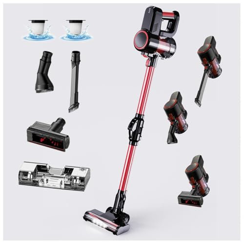 MeLtor Aspira E Lava Pavimenti Casa Asciutto e Umido,Luci LED,5 in 1 Aspira Lava Asciuga Pavimenti per Pulizia Domestica/Capelli/Polvere/Lavapavimenti