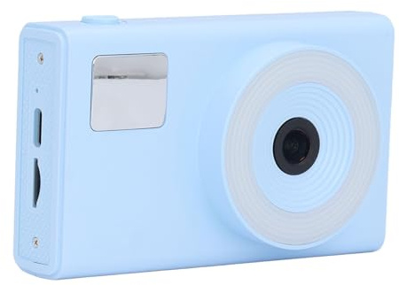 Fotocamera Compatta UHD 4K da 48 MP con Zoom Digitale 16x, Obiettivo Selfie e Scheda di Memoria da 32 GB, Schermo Nitido, Anti-vibrazione Elettronico, Bellezza Automatica (BLUE)