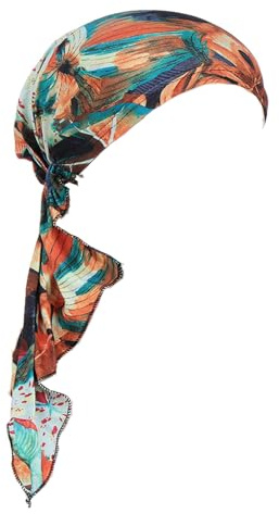 SONZECRLEE Chemo Kopfbedeckung Damen Sommer–Elastische Bandana & kopftuch mit Farbigen Mustern für Damen (16)