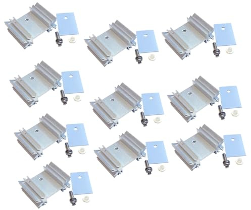 jojofuny Aluminium Kühlkörper To-220 Transistor Kühlung 40 Stück für Elektronische Komponenten mit Hoher Wärmeleitfähigkeit