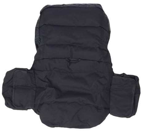 Haofy 600d Oxford in Tessuto Oxford Pioggia Prove per Rasaerba per Rasaerba con Protezione per Sedile a Trattore Regolabile per Esterno e Durevole Compatibile con, per L'artigiano, per (Black)