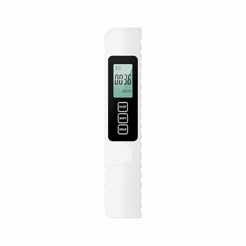 4-in-1 TDS-Messgerät Digitaler Wassertester, TDS, EC, Temperatur (°C/°F) Anzeige, Messbereich 0–9999 ppm, Für Leitungswasser, Flaschenwasser, Pools, Aquarien und Hydrokultur