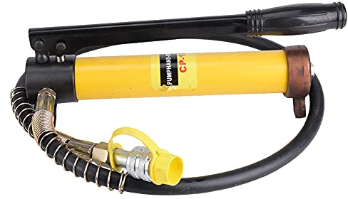 Thonlai Martinetto Idraulico 10T, Pompa Idraulica Manuale con Tubo Dell'olio Ad Alta Pressione da 1,2 M per Riparazione Auto, Riparazione Telaio e Lavori di Costruzione