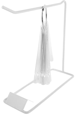 CANIGHT Muestrario de Uñas con Soporte de Hierro y Anillo, 50 Tips Acrílicos Redondos para Practicar Manicura y Exhibir Diseños en Salón