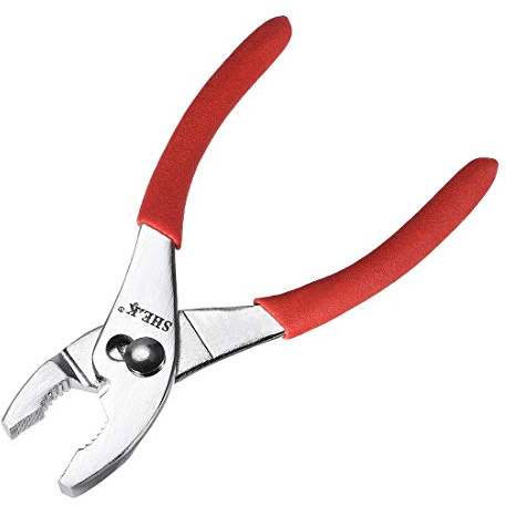 sourcing map Slip Joint Pliers 6 Inch High Carbon Steel Adjustable Utility Pliers