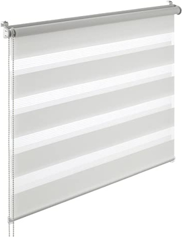 YOURSOL Doppelrollo EasyFix, Rollos ohne Bohren, Verdunklungsrollo, Weiß, 75 x 150 cm