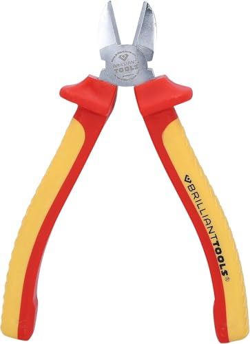 BRILLIANT TOOLS BT068013 VDE Diagonal-Seitenschneider, 163 mm [Powered by KS TOOLS]